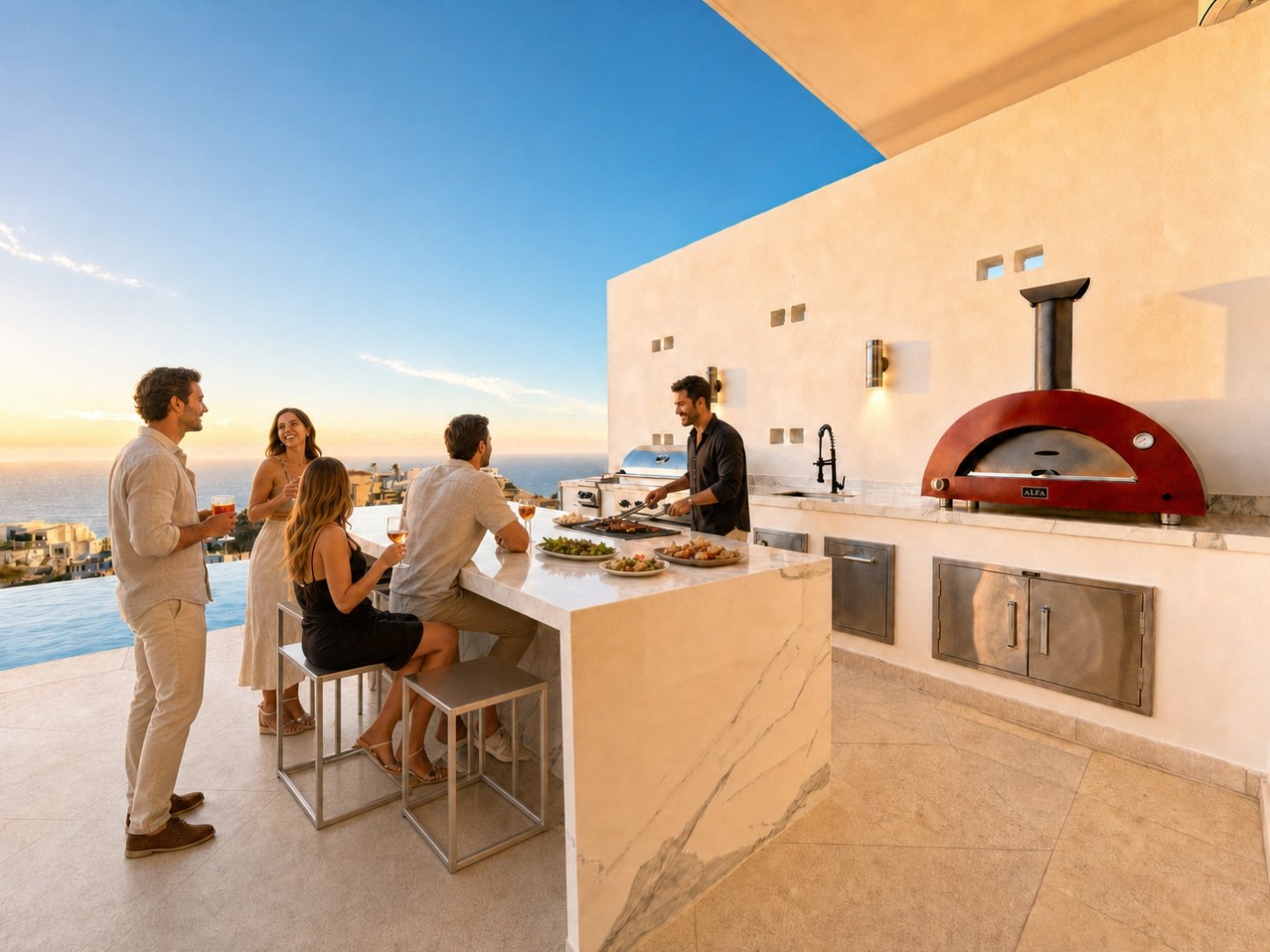 Outdoor lounge and dining