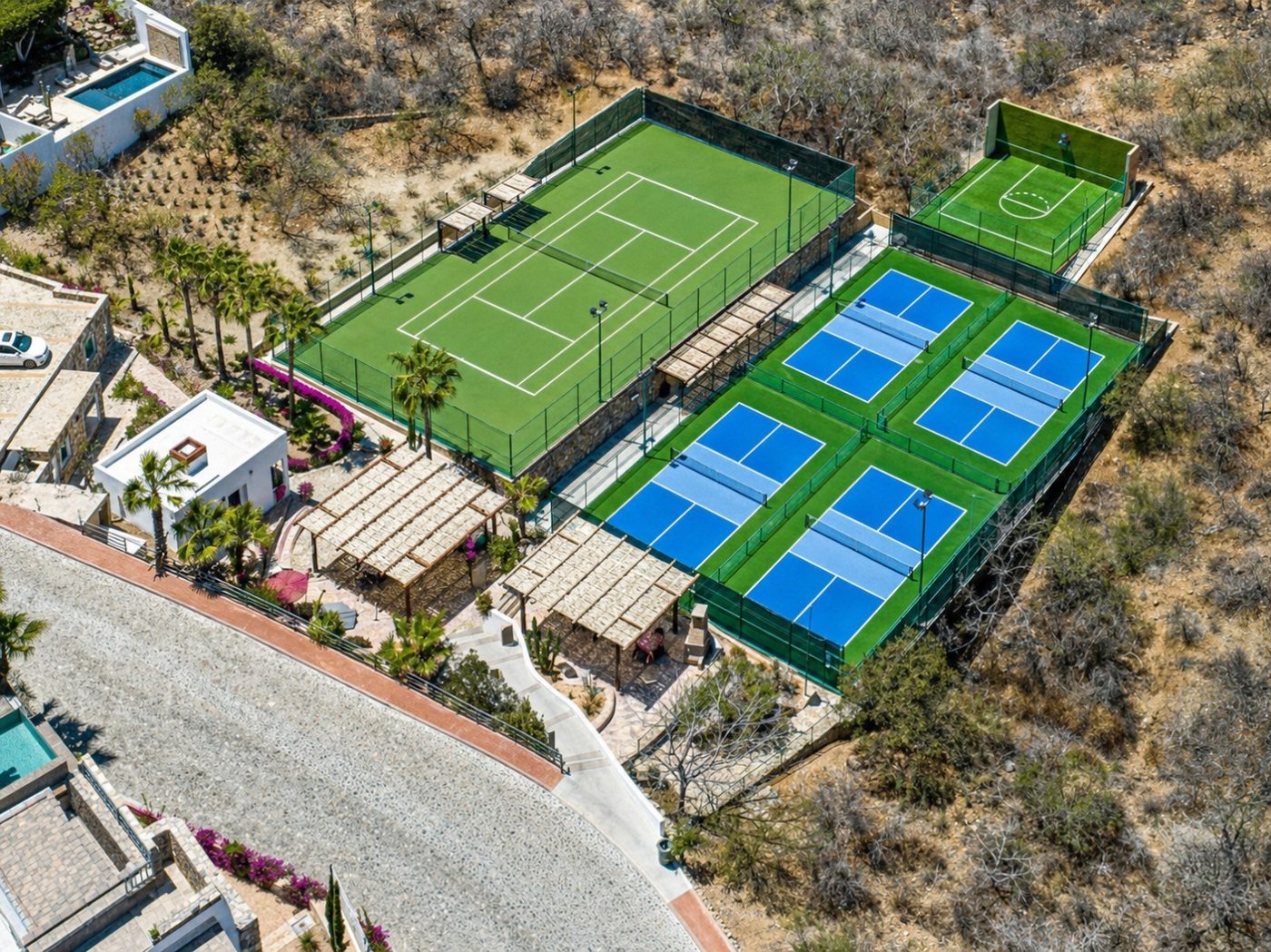 Tennis and pickleball court